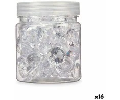Gift Decor Dekoratyviniai akmenys Deimantas 150 g Skaidrus (16 vnt.)
