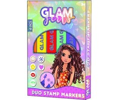 „Girl Power Glam Girls“ Eva žymeklių ir antspaudų rinkinys, 6 vnt.