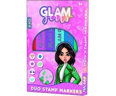 „Girl Power Glam Girls“ Lucy žymeklių ir antspaudų rinkinys, 6 vnt.