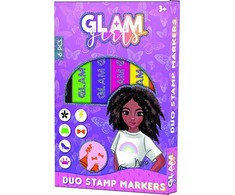 „Girl Power Glam Girls Nora“ žymeklių ir antspaudų rinkinys, 6 vnt.