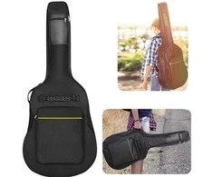 Klasikinės akustinės gitaros dėklas su reguliuojamomis petnešomis