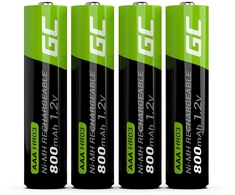 Green Cell Įkraunamos baterijos Žalias Cell GR04 800 mAh 1,2 V AAA