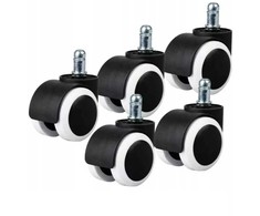 Rubber swivel chair castors 5pcs