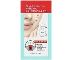 Holika Holika AC Mild Raudona Spot Patch pleistrai 12 vnt