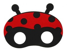 Karnavalinės dekoracijos veltinio kaukė Ladybug Party GODAN YH-MFBI