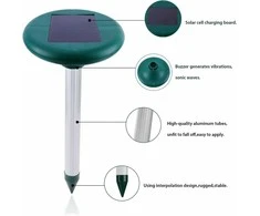 Solar mole repellent for moles