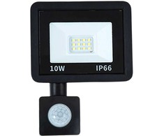 LED prožektorius su judesio ir sutemų jutikliu 10W 6000K