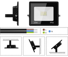 LED prožektorius 20W 6000K IP66