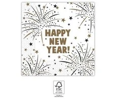 Globos Europe Bv Servietter Happy New Year, 20 stk