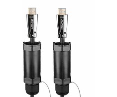 HDMi Kabelis - LINDY Apsaugotas Pluoštinis Hibridinis HDMI 8K60 Kabelis, 15 m, Juodas
