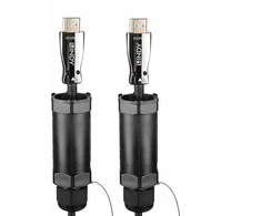 HDMi Kabelis - LINDY Apsaugotas Pluoštinis Hibridinis HDMI 8K60 Kabelis, 20 m, Juodas