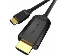 Kabelis USB Vention USB-C - HDMI 1 m Juodas (CGUBF)