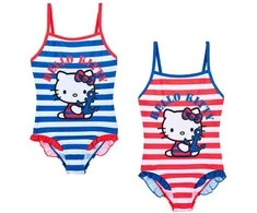 Hello Kitty Anchor vaikiškas maudymosi kostiumėlis, plaukimui, 3-8 metų