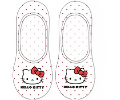 Hello Kitty baltos moteriškos kojinės su sportbačiais, 39/42