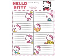 „Hello Kitty“ citrininių užrašų knygelių etikečių rinkinys, 16 vnt.