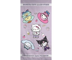 Hello Kitty Friends paplūdimio rankšluostis 90x170 cm