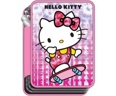 Hello Kitty „Good Vibes“ dviejų sluoksnių užpildytas pieštukų dėklas