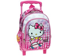 Hello Kitty „Good Vibes“ riedanti darželio kuprinė, krepšys 30 cm