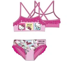 Hello Kitty kaspinėliai vaikiškas maudymosi kostiumėlis, bikiniukas 3-8 metų