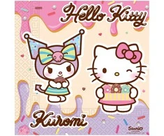 Hello Kitty Kuromi 20 vnt. servetėlių 33x33 cm FSC