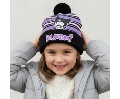 Hello Kitty Kuromi juoda vaikiška kepurė
