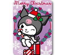 Hello Kitty Kuromi kalėdinis flisinis pledas 100x140cm