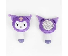 Hello Kitty Kuromi mini pliušinis plaukų šepetys 13 cm