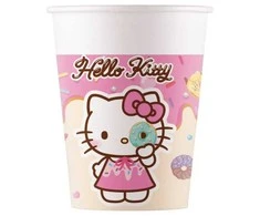 Hello Kitty Kuromi popieriniai puodeliai, 8 vnt., 200 ml