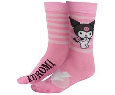 Hello Kitty Kuromi rožinės suaugusiųjų ilgos kojinės 36/43