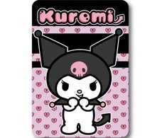 Hello Kitty Kuromi širdelės formos vilnos pledas, 100x140cm