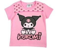 Hello Kitty Kuromi vaikiški trumpi marškinėliai, 3-8 metų
