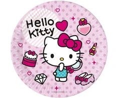 Globos Europe Bv Hello Kitty popierinės lėkštės