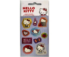 „Hello Kitty“ obuolių holograminių lipdukų rinkinys