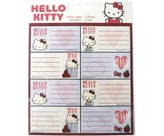 „Hello Kitty“ obuolių užrašinės etiketės, 16 vnt.