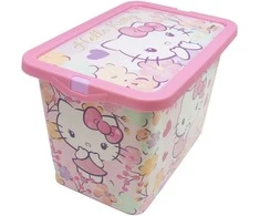 Hello Kitty pastelinių spalvų plastikinė laikymo dėžutė 7 l
