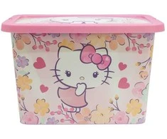 Hello Kitty pastelinių spalvų plastikinė laikymo dėžutė 7 l
