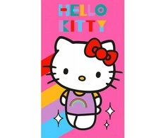 „Hello Kitty Rainbow“ rankšluostis, veido rankšluostis, rankšluostis 30x50 cm