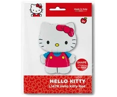 Hello Kitty raudonas folijos balionas 64 cm