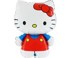 Hello Kitty raudonas folijos balionas 64 cm