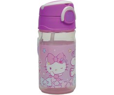 Hello Kitty saldus plastikinis buteliukas su kabliuku 350 ml