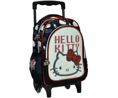 Hello Kitty širdelės formos riedanti darželio kuprinė, krepšys 30 cm