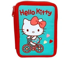 Hello Kitty Sweetheart dviejų lygių užpildytas pieštukų dėklas