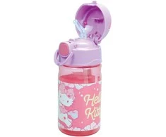 Hello Kitty vienaragio plastikinis butelis su kabliuku 350 ml