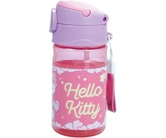 Hello Kitty vienaragio plastikinis butelis su kabliuku 350 ml