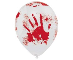 Boland Traciks AMSCAN Balony lateksowe Krwawa dłoń - 28 cm - 6 vnt. universalus