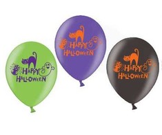 Helovino linksmybių balionai, 6 vnt. 11 colių (27,5 cm)