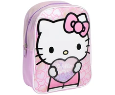 Holografinė „Hello Kitty“ širdelės formos kuprinė, krepšys 32 cm