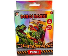 Holografinė mini dėlionė „Dinozauro riaumojimas“, 35 detalės