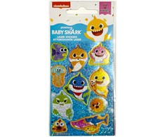 Holografinis lipdukų rinkinys „Baby Shark Aquatic“