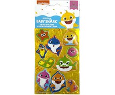 Holografinis lipdukų rinkinys „Baby Shark Aquatic“